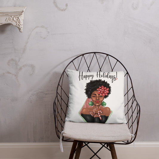 Candy Cane Kisses Basic Pillow