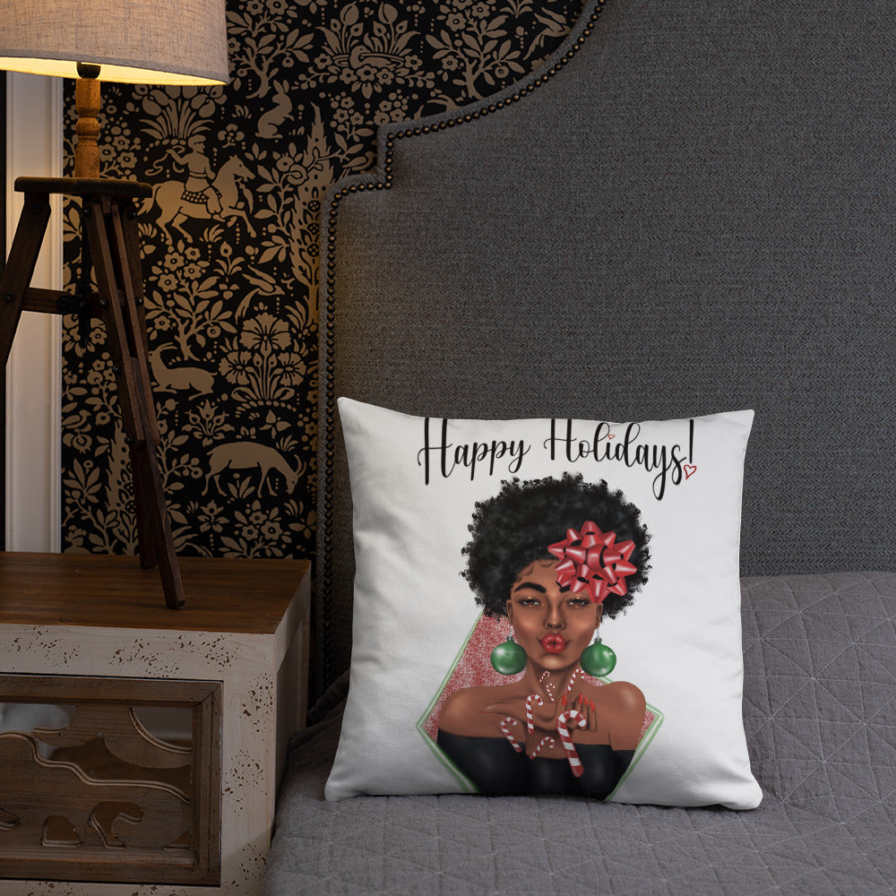 Candy Cane Kisses Basic Pillow