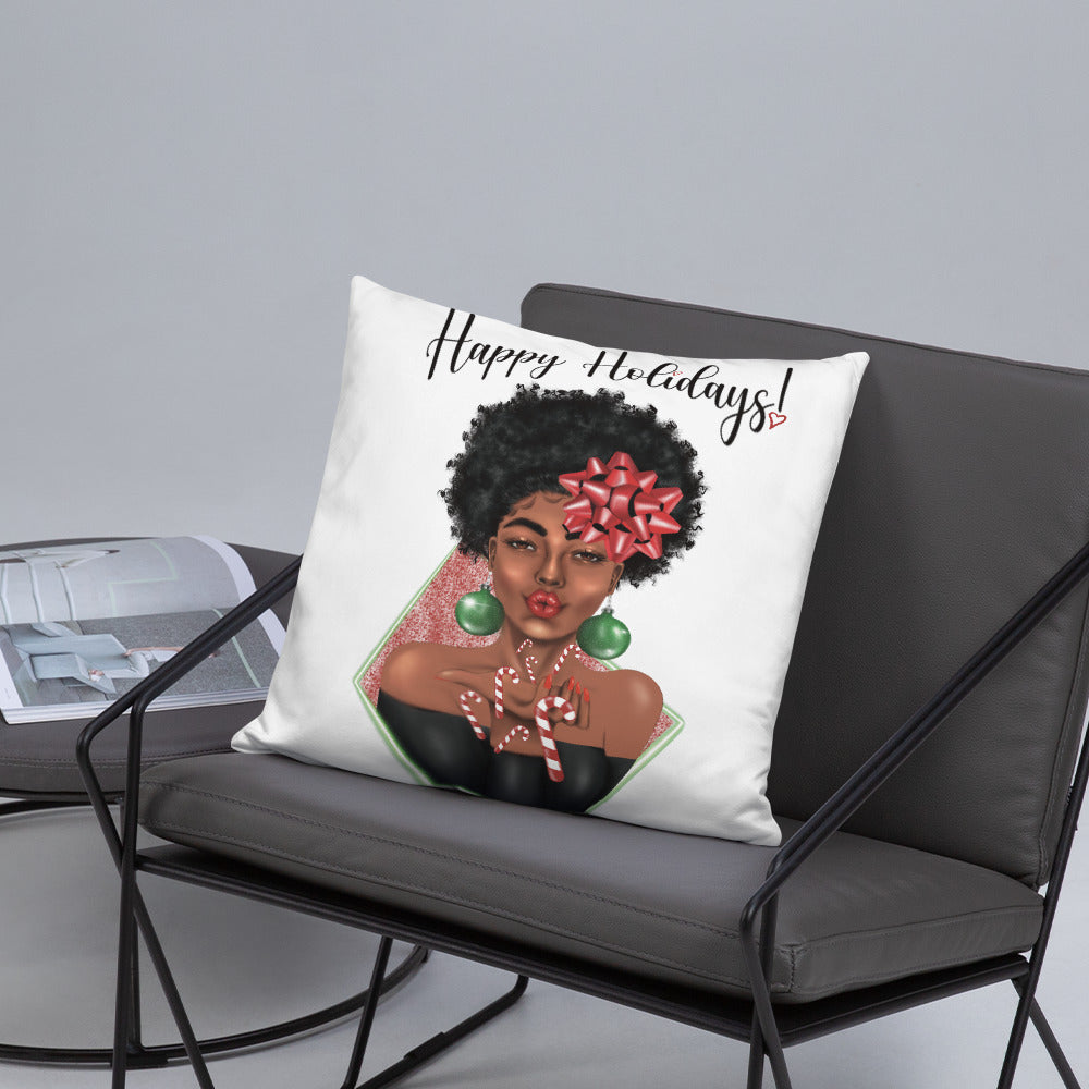 Candy Cane Kisses Basic Pillow