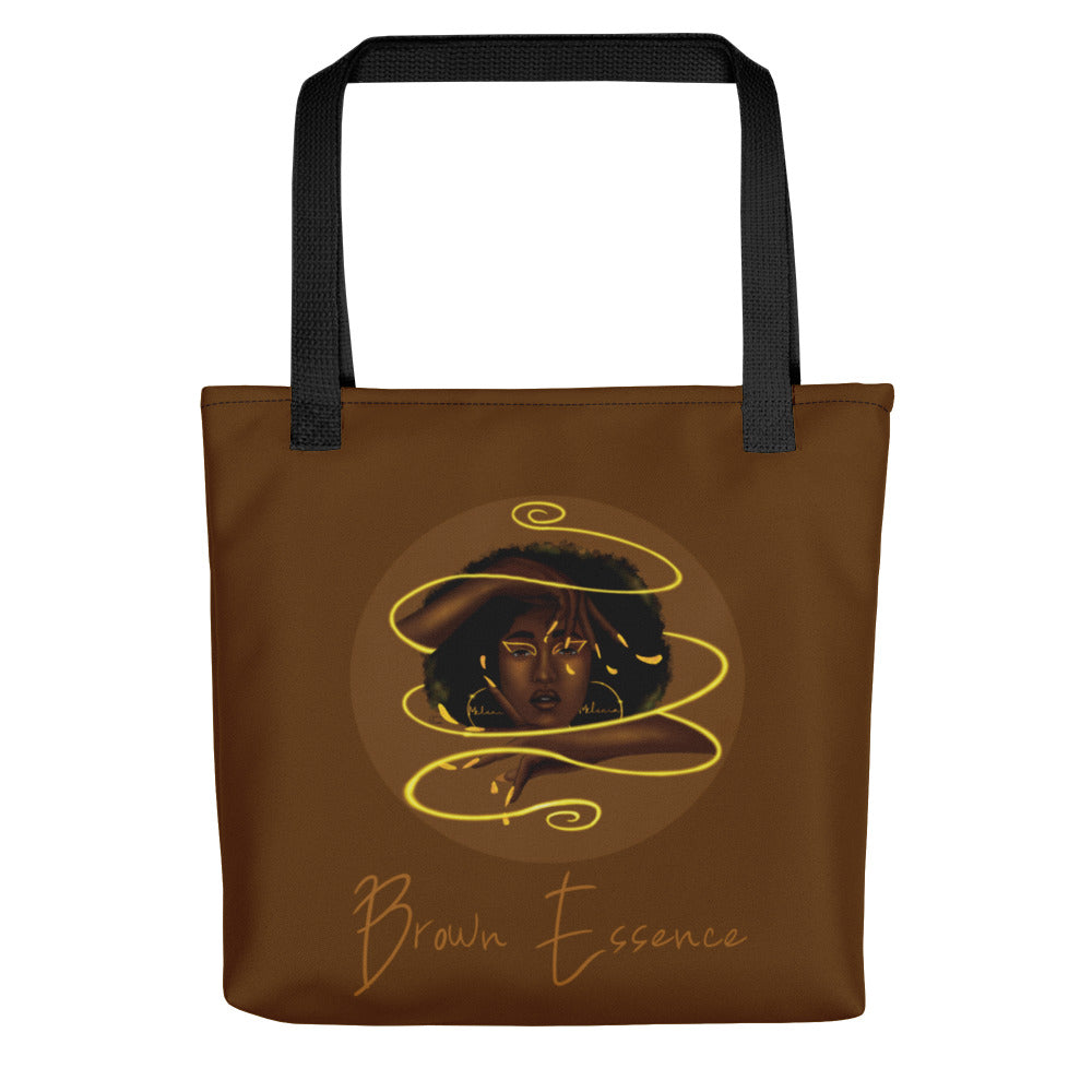 Brown Essence Tote Bag - Brown color