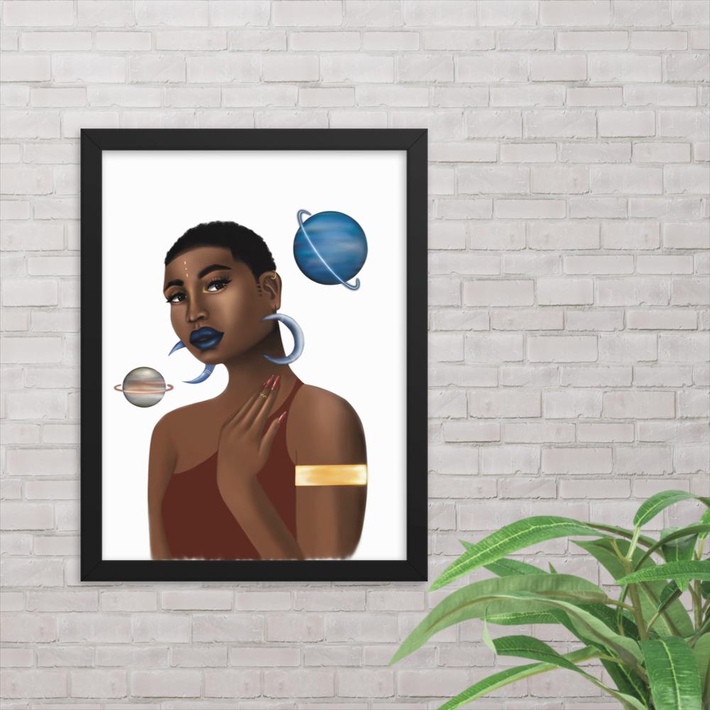 Planet Queen Framed Poster