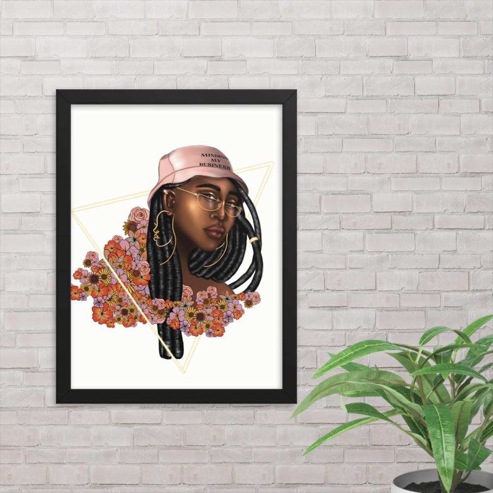 Minding My Business Framed Poster