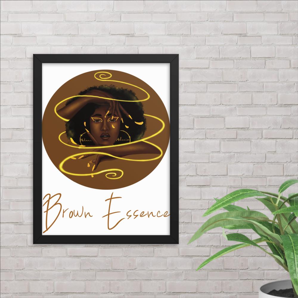 Brown Essence Framed Poster