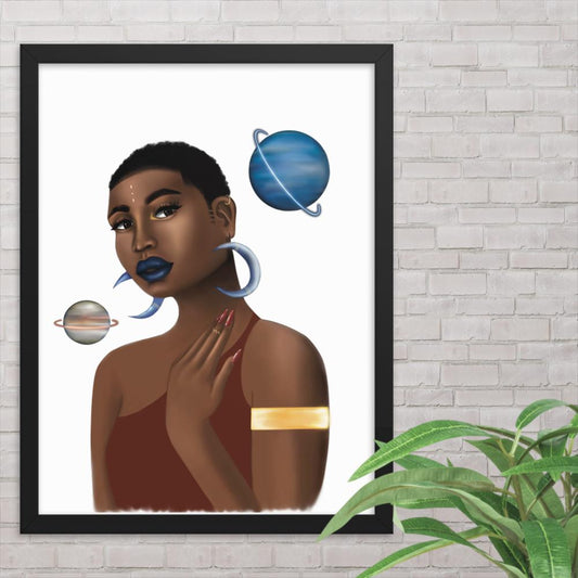 Planet Queen Framed Poster
