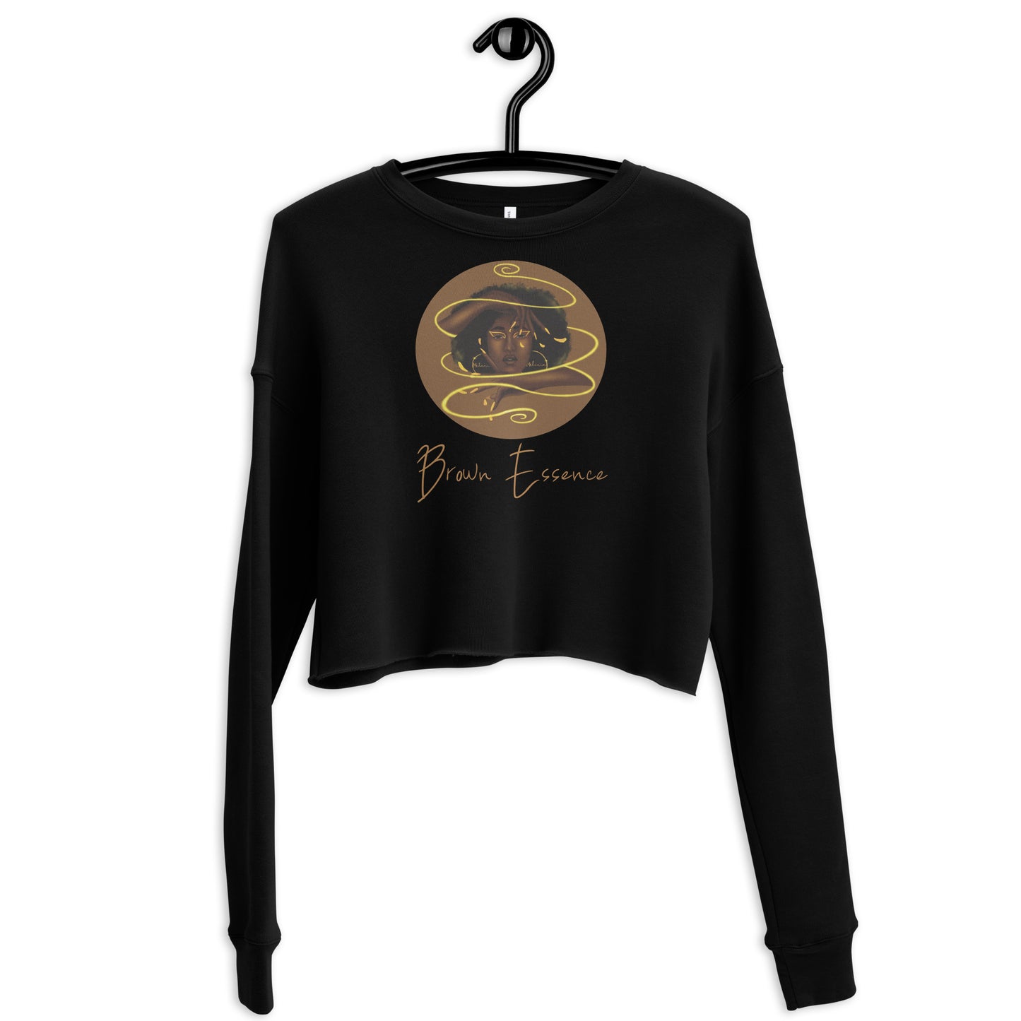 Brown Essence Crop Sweatshirt