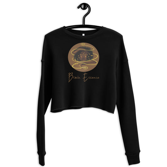 Brown Essence Crop Sweatshirt