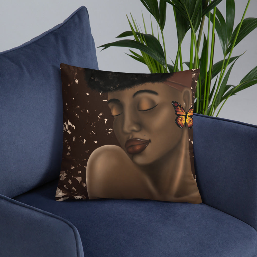 Butterfly on Melanin Pillow