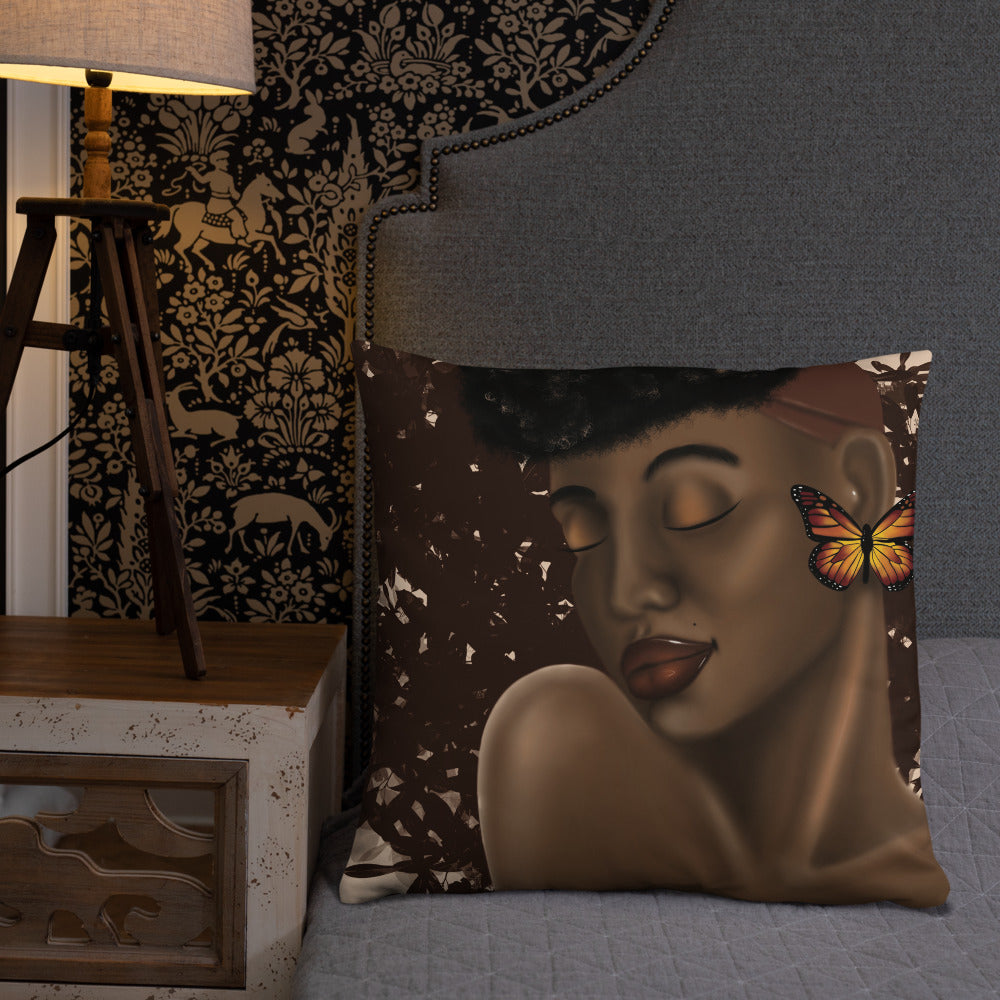 Butterfly on Melanin Pillow