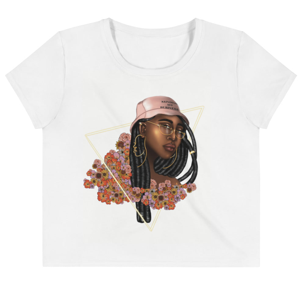 Minding My Business Crop Tee