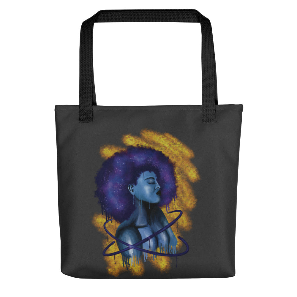 Blue Beauty Tote Bag - Eclipse Color