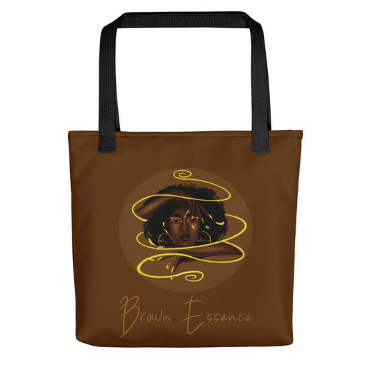 Brown Essence Tote Bag - Brown color