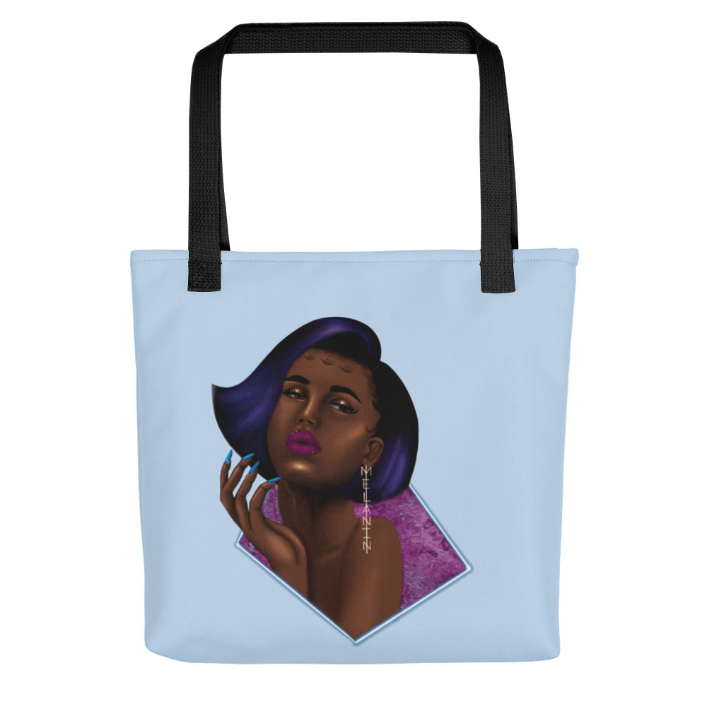 Cool Melanin Magic Tote Bag - Pattens Blue Color