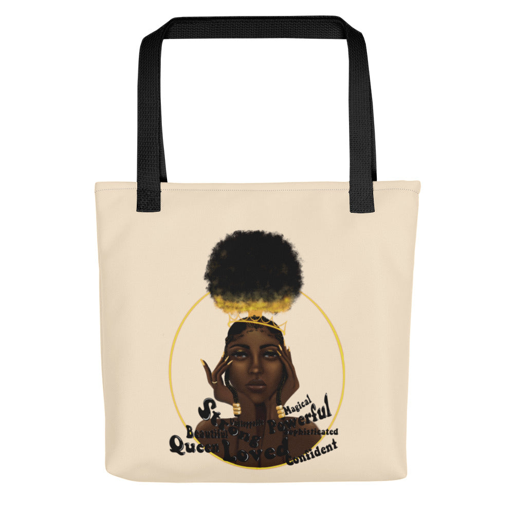 Confident Queen Tote Bag - Papaya Whip Color