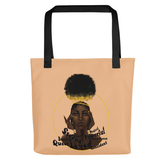 Confident Queen Tote Bag- Romantic Color