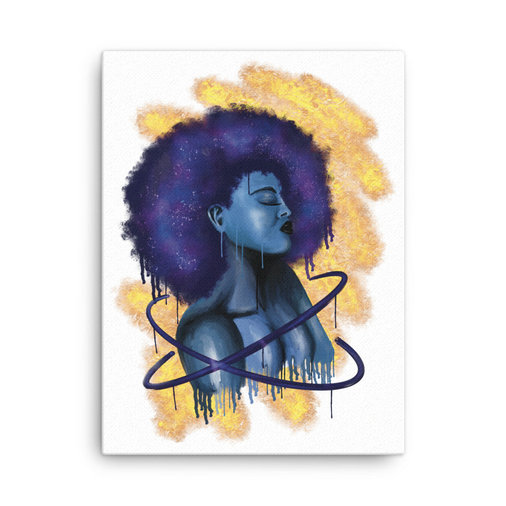 Blue Beauty Canvas Print- 18in x 24in